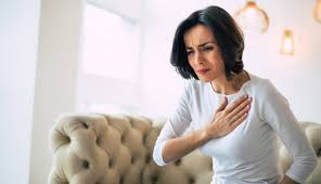 chest pain or discomfort