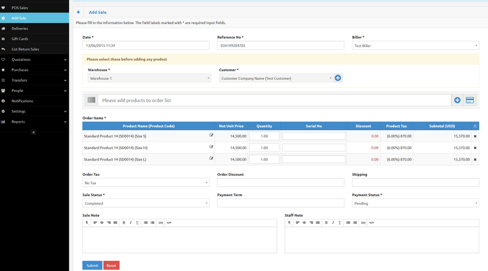 VertInvento Online Inventory Management System