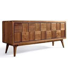 Engineered Wood Rectangular Pruno console with hidden bar