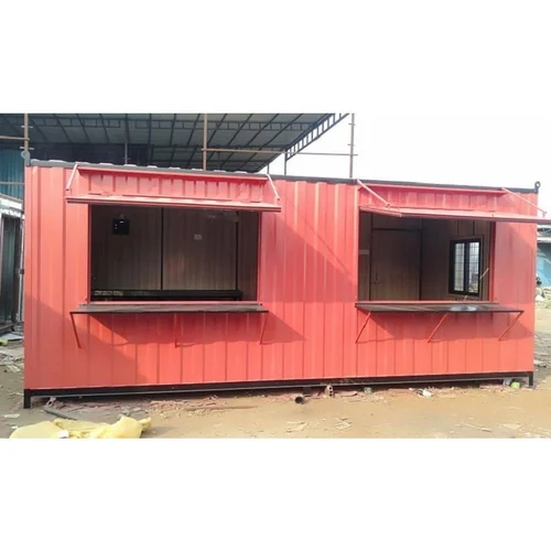 Mild Steel Portable Restaurant Container Cabin, For Shop