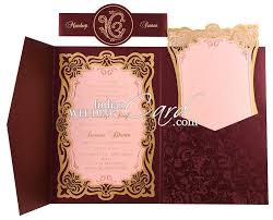 Paper Double Folded Invitation Card