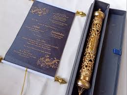 Scroll Invitation Cards